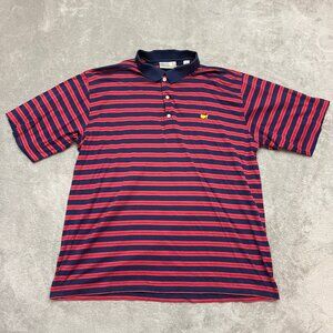 Vintage Masters Shirt Men XL Red Stripe Polo Augusta National 60's two ply